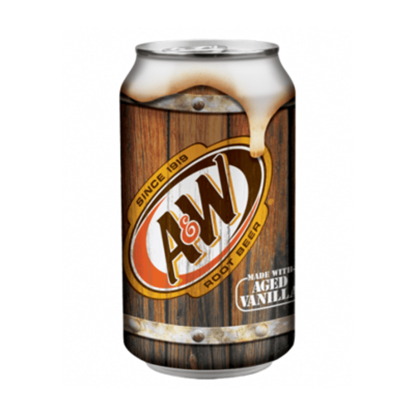 Aandw Root Beer Can