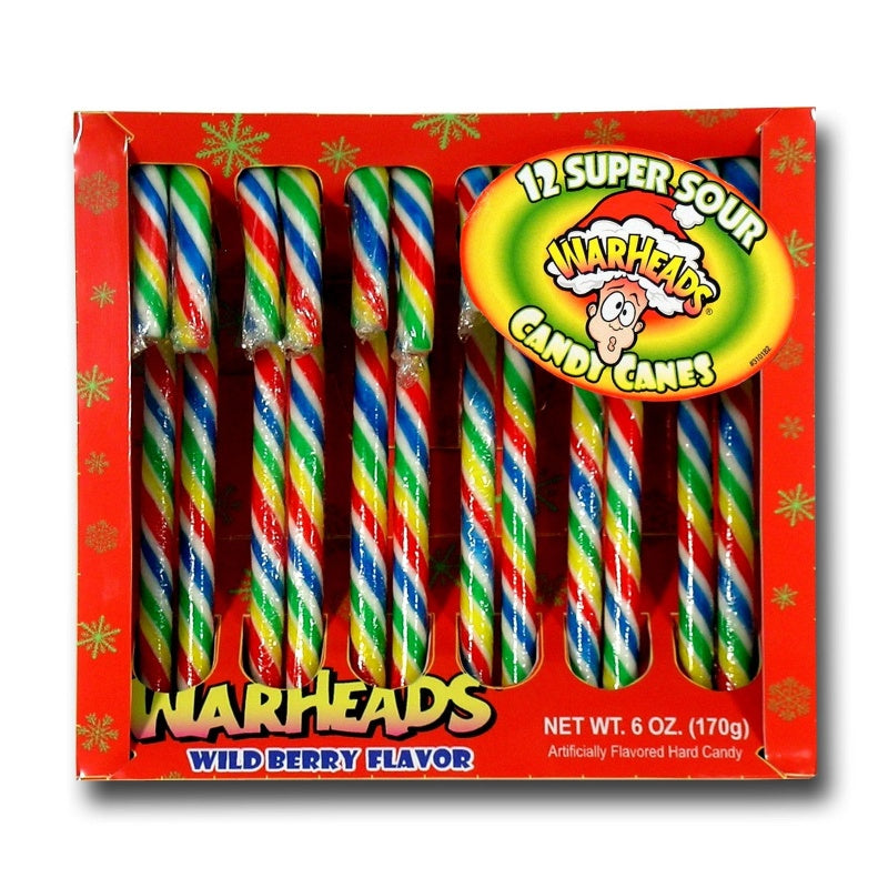 WARHEADS SUPER SOUR CANDY CANES MikesSweetStop