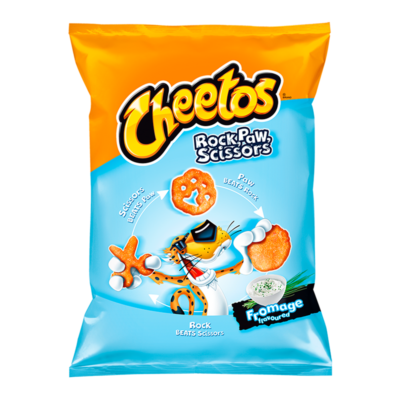 CHEETOS ROCK PAW SCISSORS FROMAGE FLAVOUR