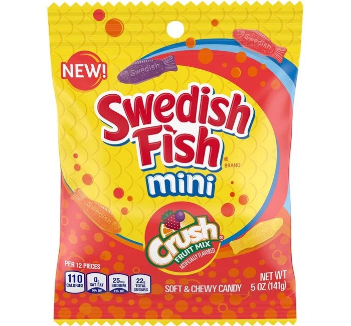 SWEDISH FISH MINI CRUSH FRUIT BAG