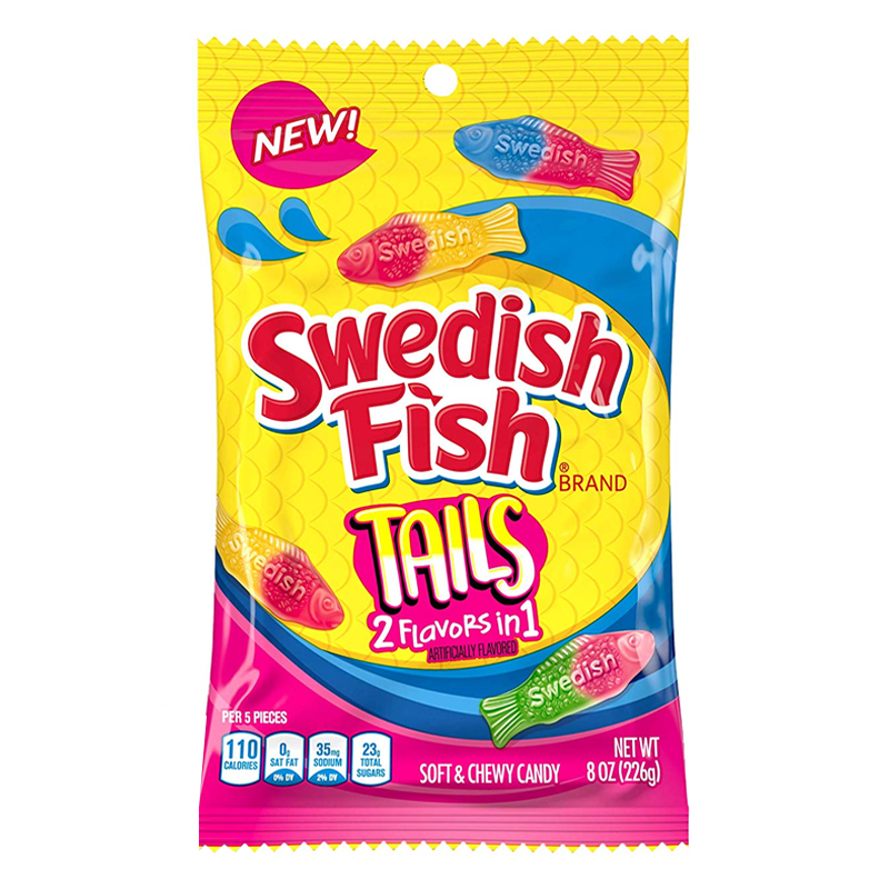 SWEDISH FISH TAILS 2 FLAVORS IN 1 - MikesSweetStop