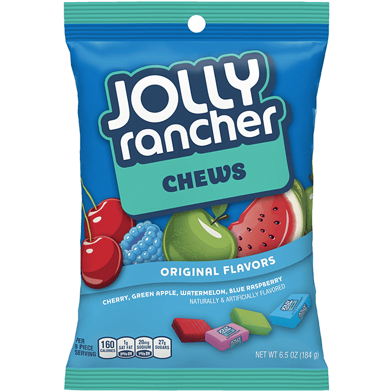 JOLLY RANCHER ORIGINAL FRUIT CHEWS BAG 6.5oz