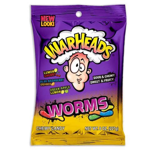 WARHEADS SOUR WORMS (142g)